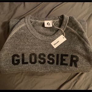 PRICE DROP! Glossier Grey Sweatshirt size L